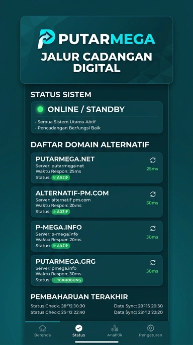 Tampilan link alternatif putarmega