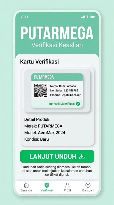 Tampilan kanal resmi putarmega